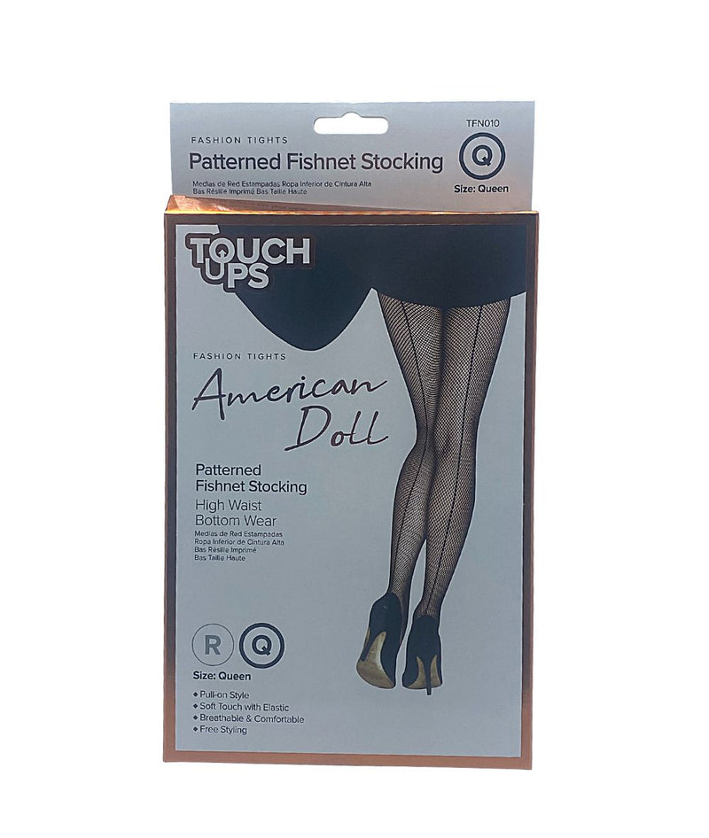 Touch Ups Patterned Fishnet Stockings-American Doll