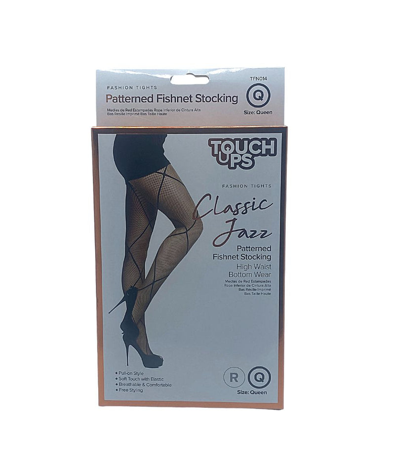 Touch Ups Patterned Fishnet Stockings-Classic Jazz