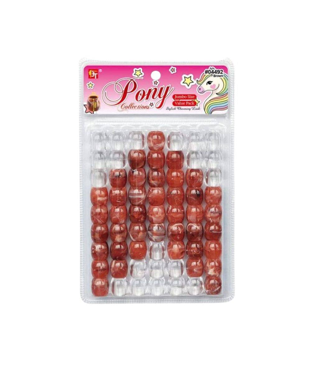 Beauty Town Marble Jumbo 15Mm/9Mm Round Beads Value Pack, Hair Tools - Cloré Beauty