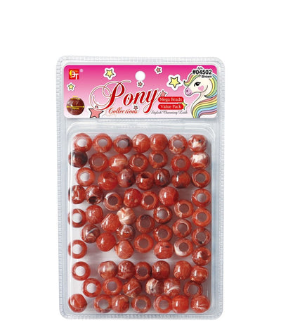 Beauty Town Marble Mega 16Mm/9Mm Round Beads Value Pack