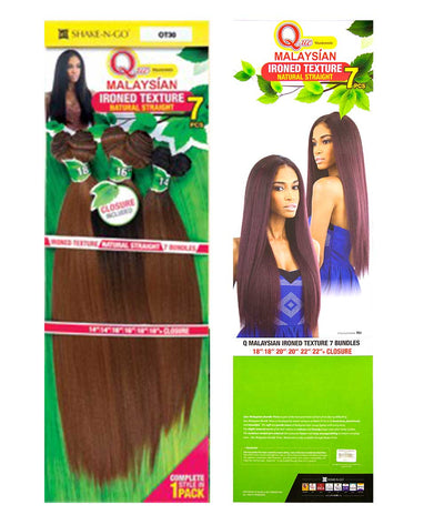 Shake-N-Go Que Malaysian - Ironed Texture Straight 7Pcs