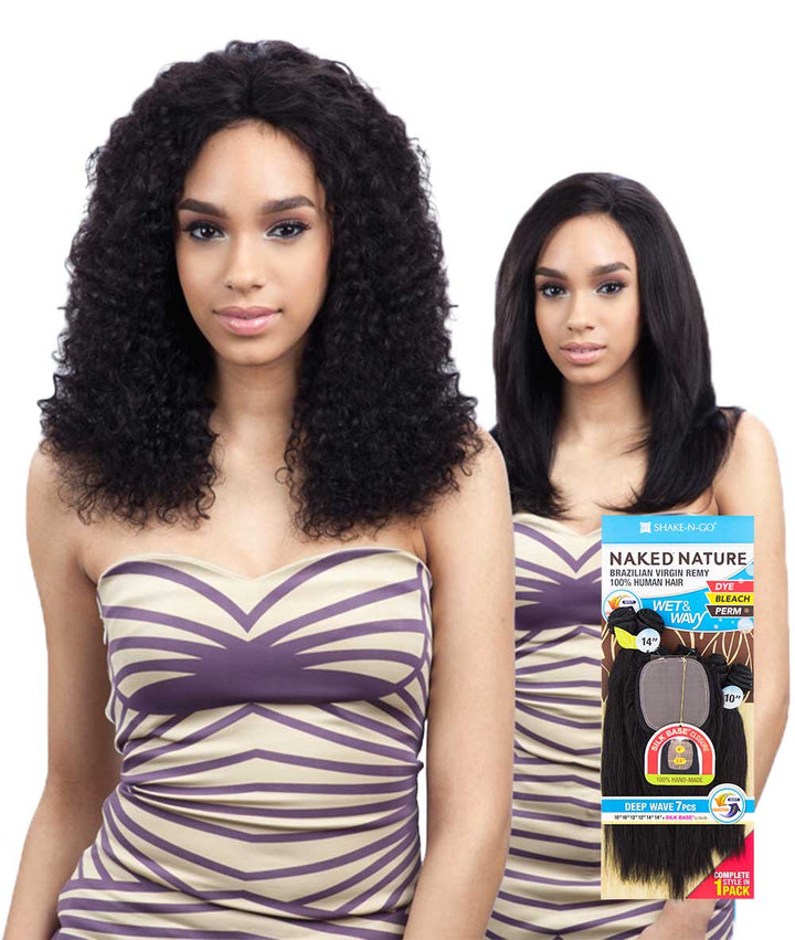 Shake-N-Go Naked Nature Wet & Wavy - Deep Wave 7 Pcs