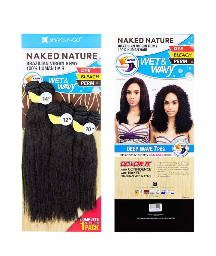 Shake-N-Go Naked Nature Wet & Wavy - Deep Wave 7 Pcs