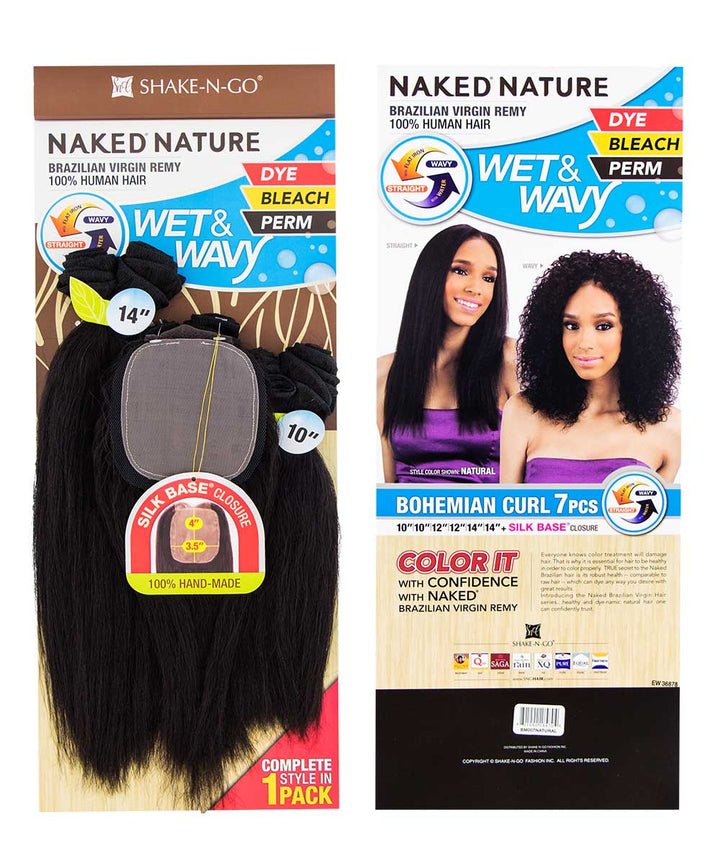 Shake-N-Go Naked Nature Wet & Wavy - Bohemian Curl 7 Pcs