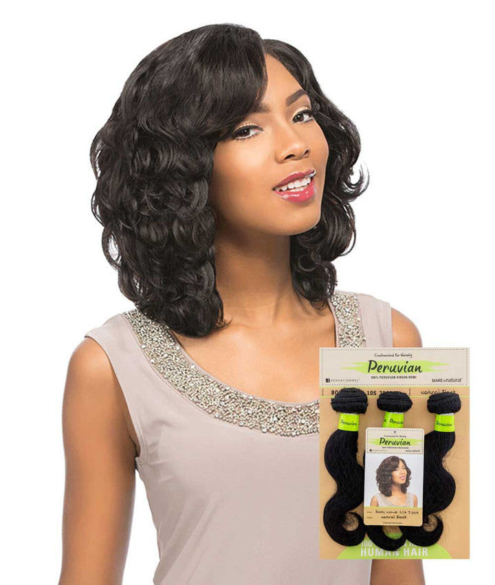 Sensationnel Bare & Natural Peruvian - Body Wave 10S 3Pcs