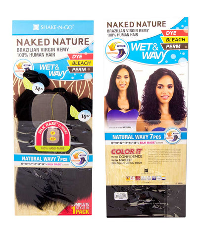 Shake-N-Go Naked Nature Wet & Wavy - Natural Wavy 7Pcs