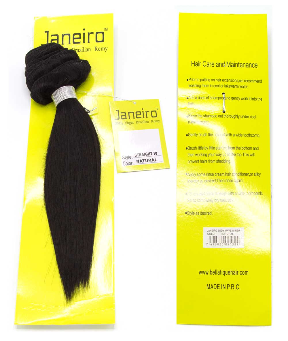 Janeiro Virgin Brazilian Remy - Straight, HAIR EXTENSIONS - Cloré Beauty