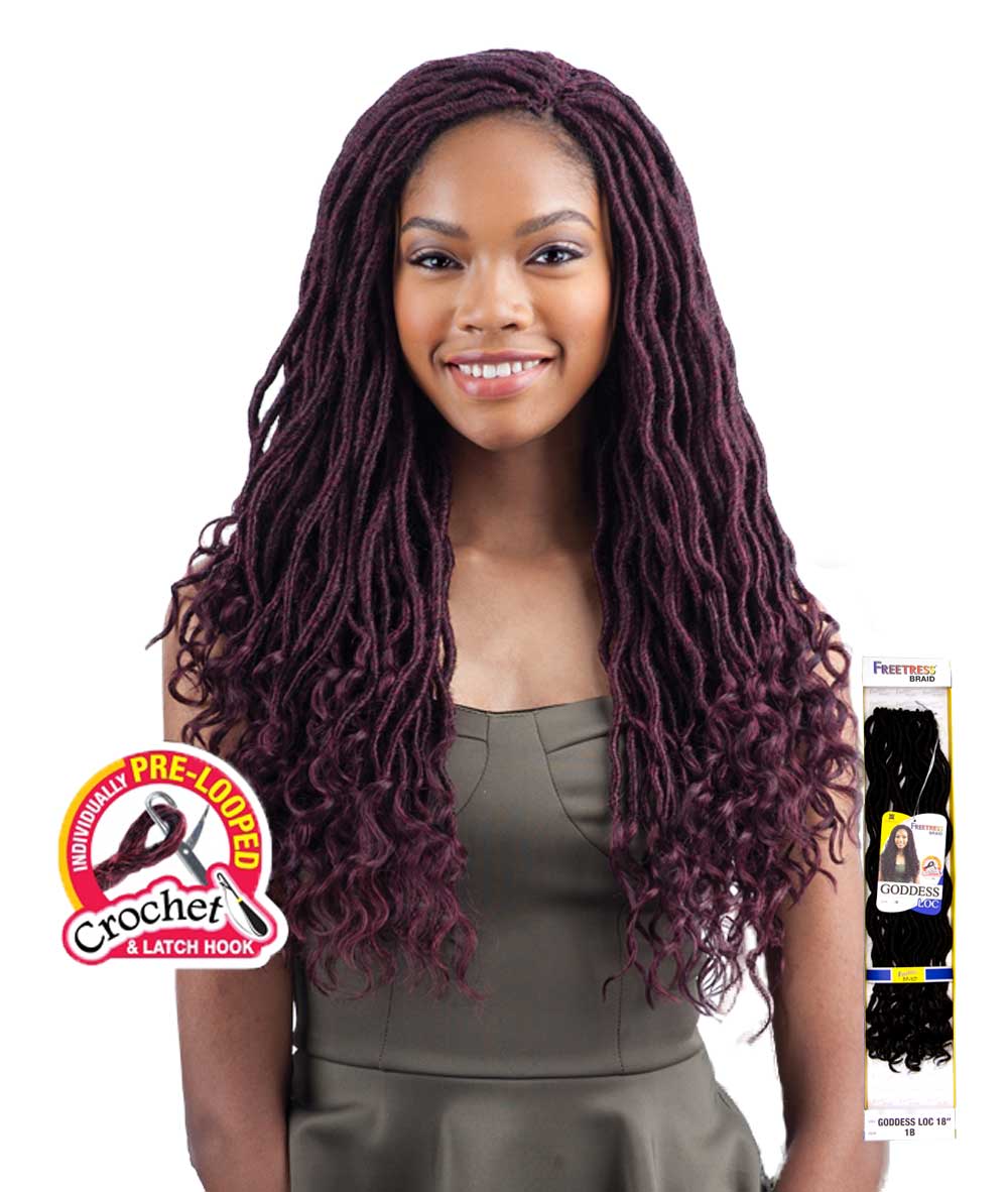 Shake-N-Go Freetress Braid - Goddess Loc 18 inch, HAIR EXTENSIONS - Cloré Beauty