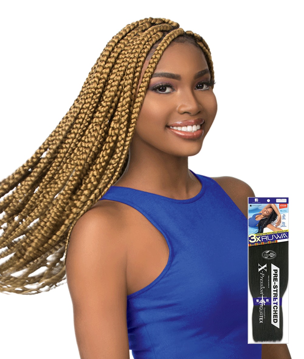 Sensationnel African Collection - 3X Ruwa Pre-Layered Braid 24 inch, HAIR EXTENSIONS - Cloré Beauty
