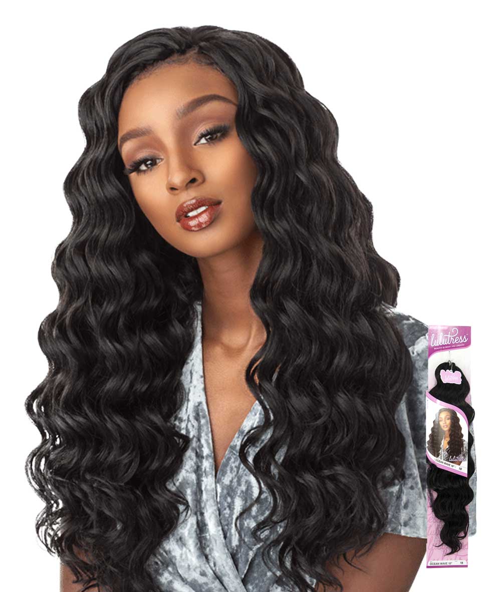 Sensationnel Lulutress Crochet Braid - Ocean Wave 18 inch, HAIR EXTENSIONS - Cloré Beauty