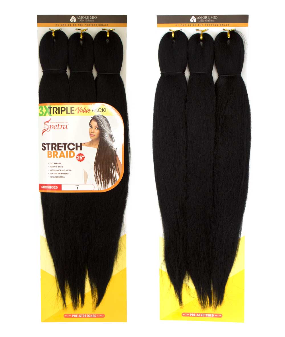 Amore Mio 3X Spetra Stretch Braid 25 inch, HAIR EXTENSIONS - Cloré Beauty