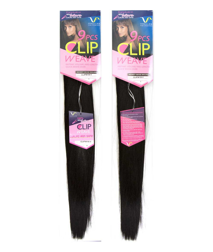 Vivica A. Fox 9 Pcs Clip Weave