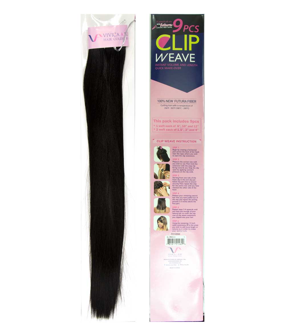 Vivica A. Fox 9 Pcs Clip Weave