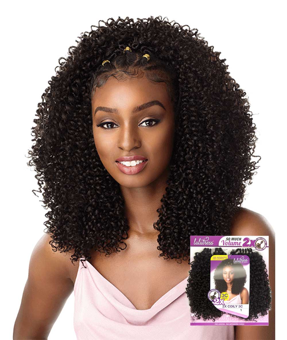 Sensationnel Lulutress Pre-Looped Crochet Braid 2X - Coily 3C, HAIR EXTENSIONS - Cloré Beauty