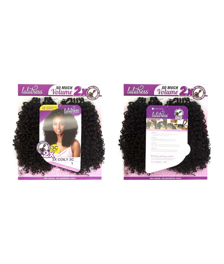 Sensationnel Lulutress Pre-Looped Crochet Braid 2X - Coily 3C