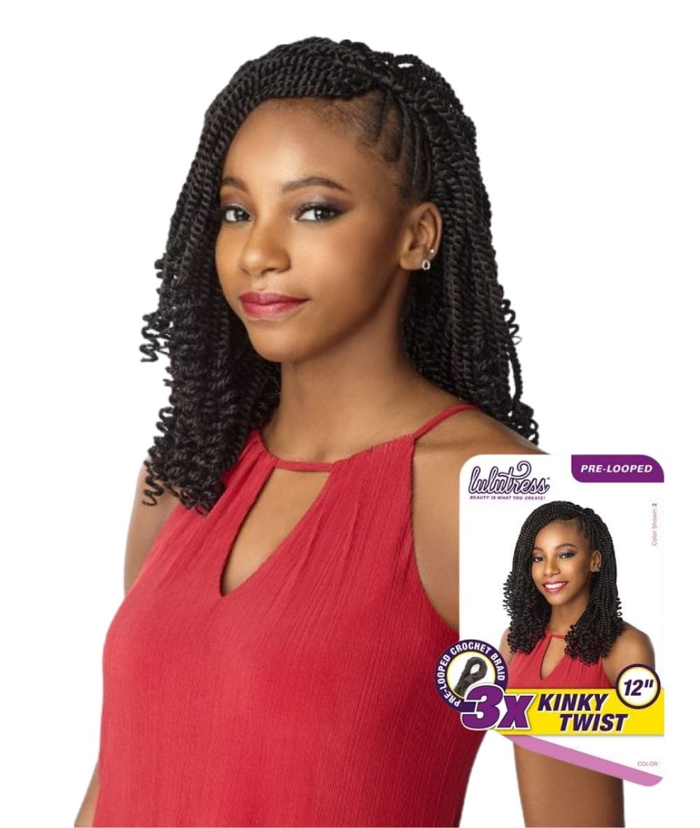 Lulutress Crochet Braid - 3X Kinky Twist 12 inch, HAIR EXTENSIONS - Cloré Beauty