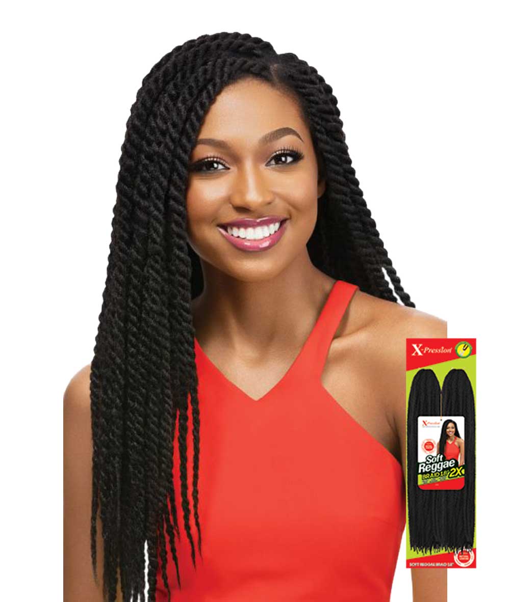 Outre X-Pression Braid - 2X Soft Reggae Braid 18 inch, HAIR EXTENSIONS - Cloré Beauty