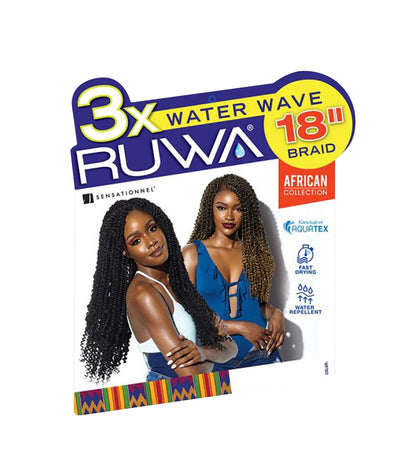 Sensationnel African Collection - Ruwa 3X Water Wave 18"