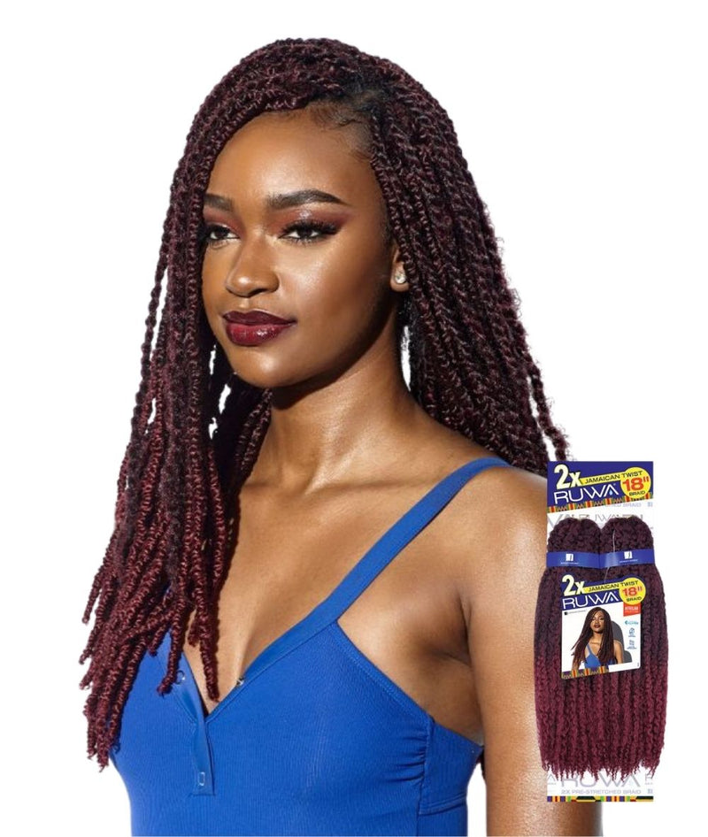 Sensationnel African Collection - Ruwa 2X Pre-Stretched Jamaican Twist 18"