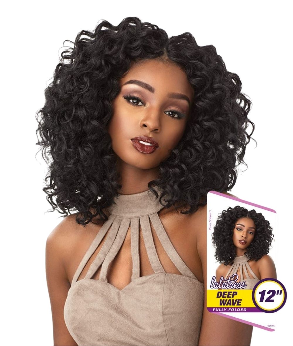 Sensationnel Lulutress Crochet Braid - Deep Wave 12 inch, Hair Extensions - Cloré Beauty