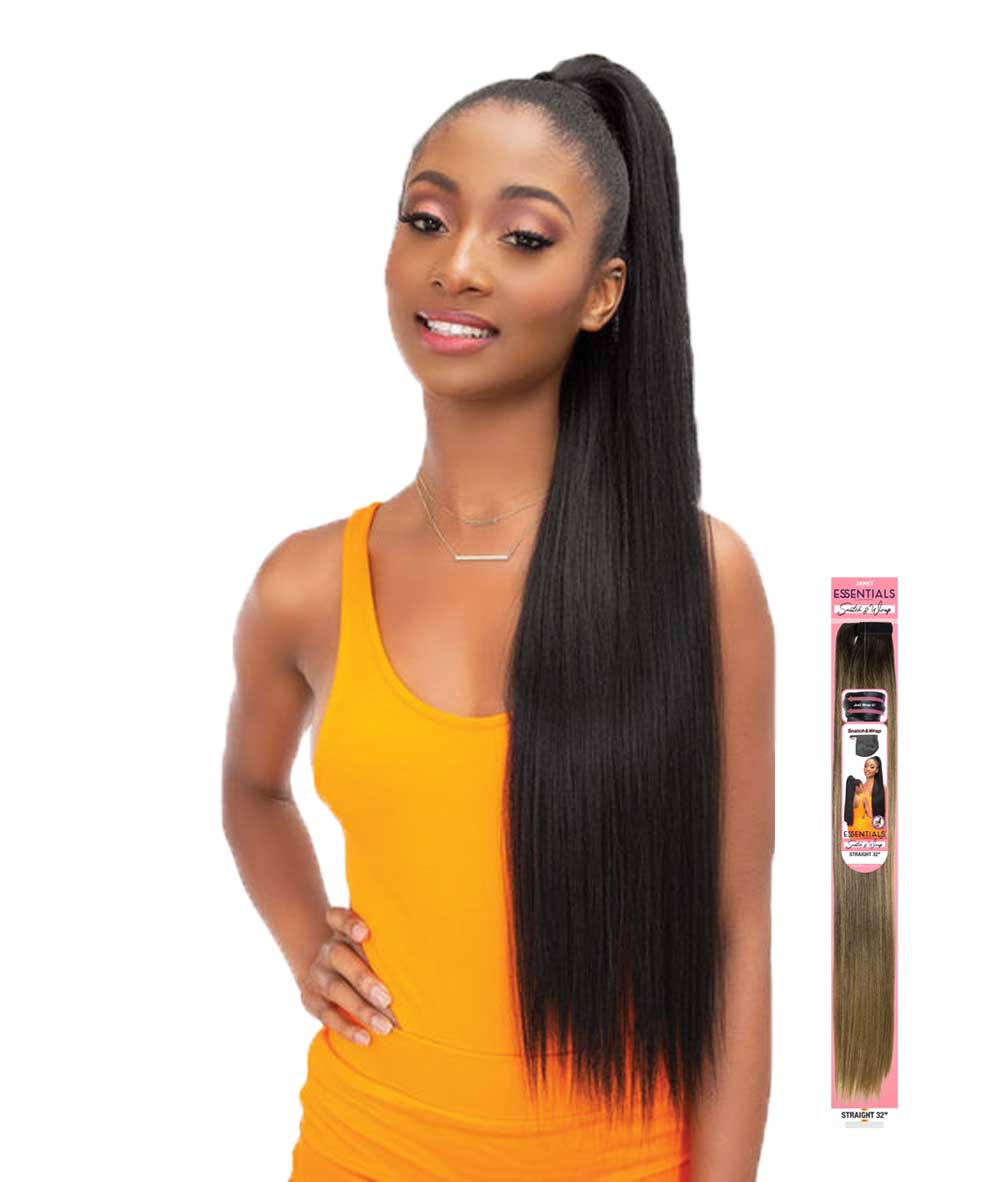 Janet Essentials Snatch & Wrap Pony - Straight, HAIR EXTENSIONS - Cloré Beauty