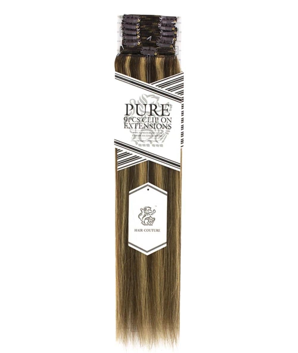 Hair Couture 9Pcs Clip In Extensions - Pure, HAIR EXTENSIONS - Cloré Beauty