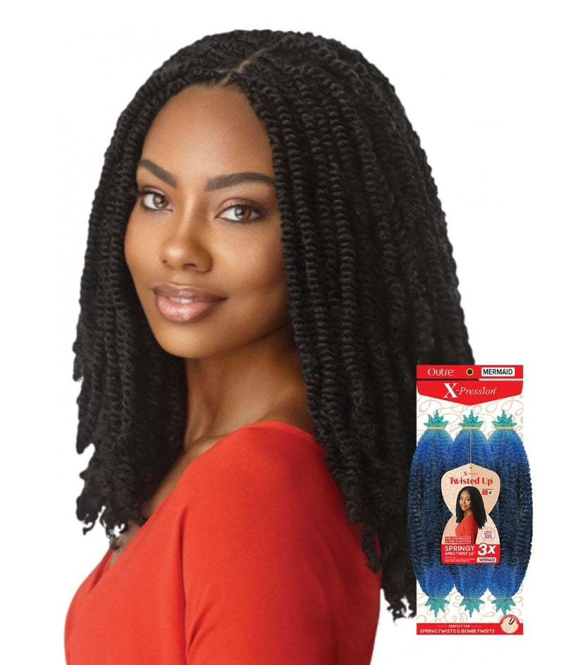 Outre X-Pression Twisted Up 3X Springy Afro Twist 16"