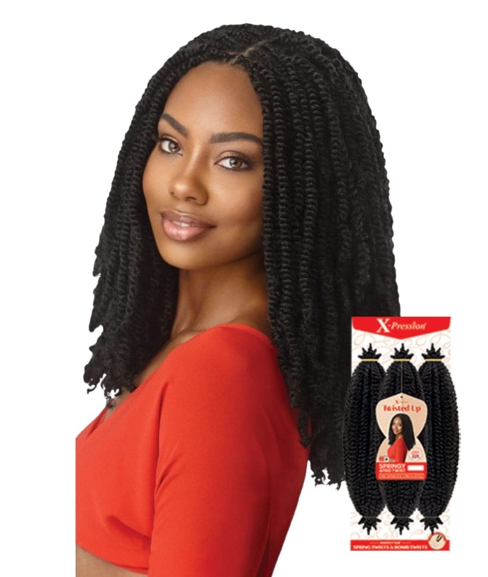 Outre X-Pression Twisted Up - 3X Springy Afro Twist 24 inch, HAIR EXTENSIONS - Cloré Beauty