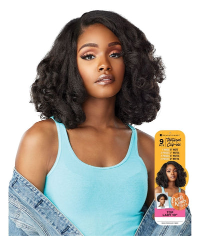 SENSATIONNEL HUMAN HAIR CURLS KINKS & CO. TEXTURED CLIP IN EXTENSION- –  Elegant Boutique Beauty Supply