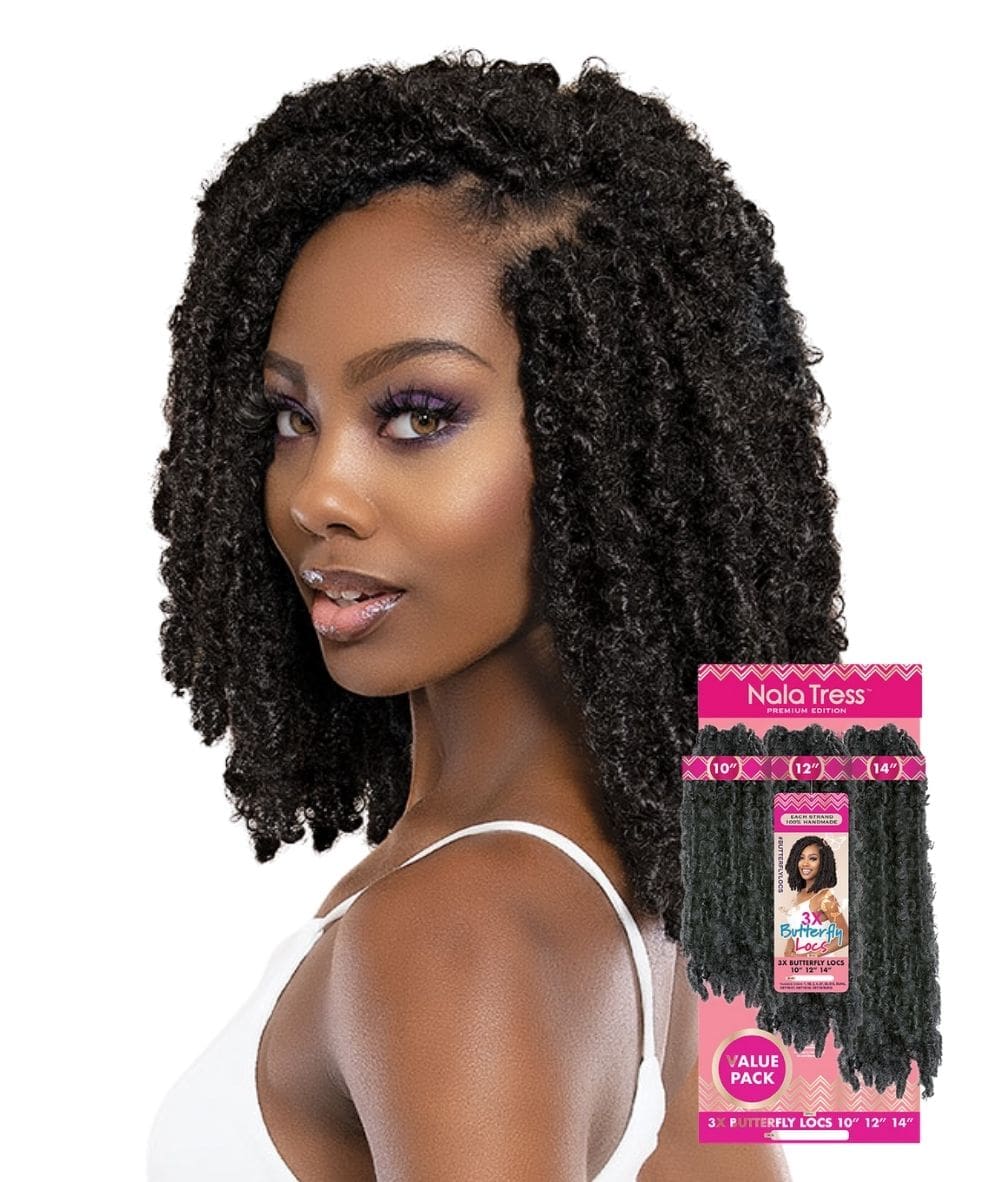 Janet Nala Tress - 3X Butterfly Locs 10 inch 12 inch 14 inch, HAIR EXTENSIONS - Cloré Beauty