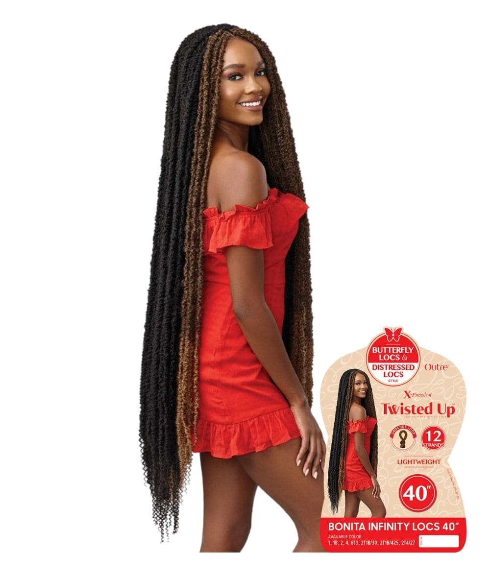 Outre X-Pression Twisted Up Bonita Infinity Locs 40 inch, HAIR EXTENSIONS - Cloré Beauty