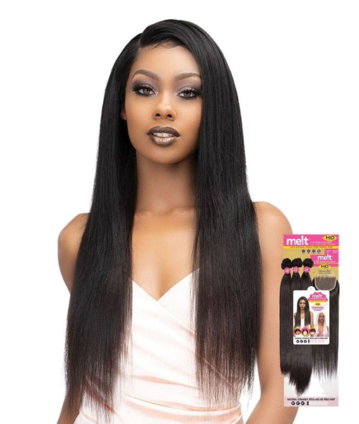 Janet Melt 100% Virgin Human Hair 3Pcs W/ 4X5 Lace Closure - Straight –  Cloré Beauty