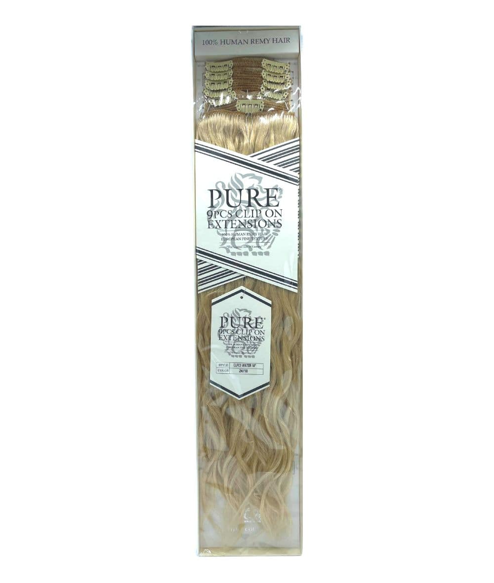 Hair Couture Pure 9Pcs Clip On Extensions - Water Wave, HAIR EXTENSIONS - Cloré Beauty
