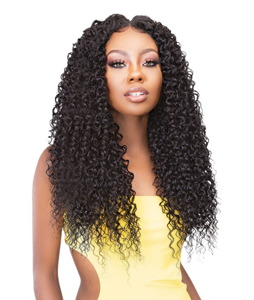 Janet Remy Illusion 3Pcs + 6X6 Free Part Lace Closure - Water Wave