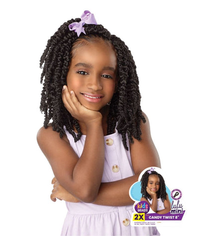 Sensationnel Lulu Mini Kids Braids - 2X Candy Twist 8"