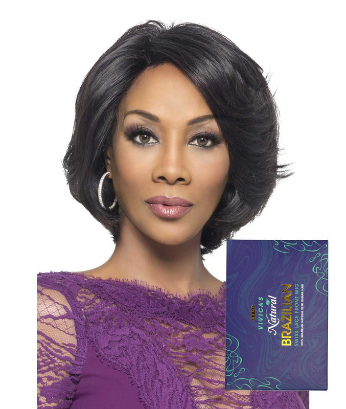 Vivica A.Fox Remi Brazilian Swiss Lace Front Wig - Kaia | Black