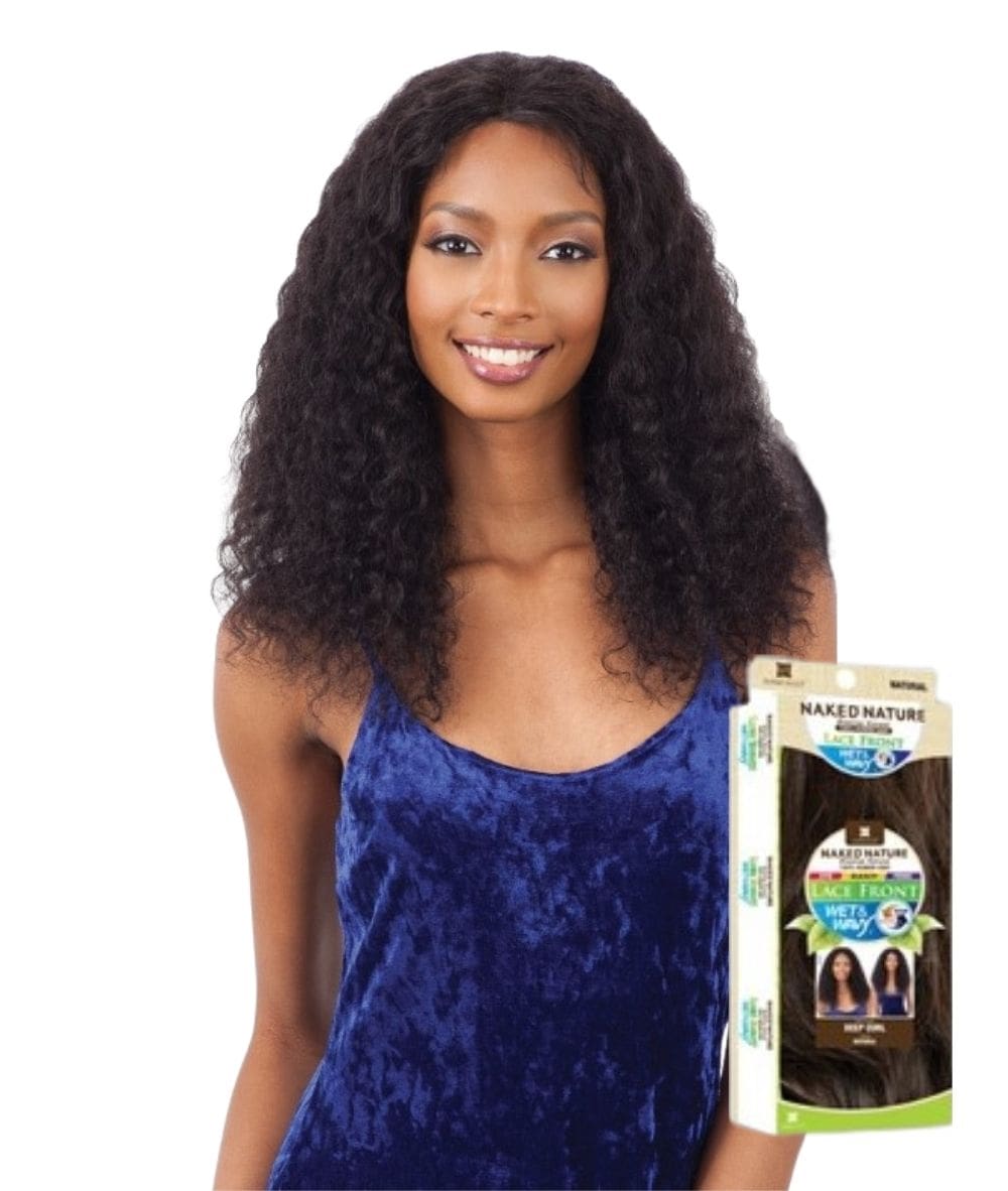 Shake-N-Go Naked Nature Wet&amp;Wavy Lace Front Wig - Deep Curl, Wigs - Cloré Beauty