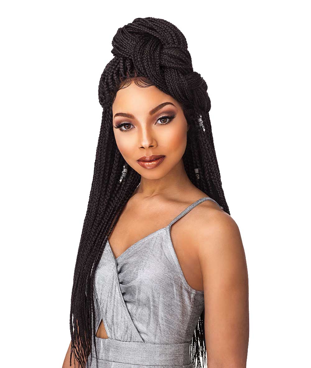 Sensationnel Cloud 9 4X4 Part Swiss Lace Wig - Box Braid Small, WIGS - Cloré Beauty