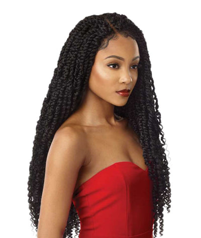 Outre X-Pression Twisted Up Lace Front Wig - 4X4 Passion Twist 28"