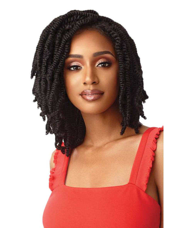 Outre X-Pression Twisted Up 4X4 Lace Front Wig - Straight Bomb Twist 14"