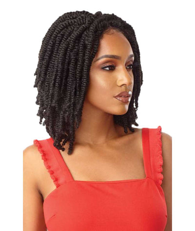 Outre X-Pression Twisted Up 4X4 Lace Front Wig - Straight Bomb Twist 14"
