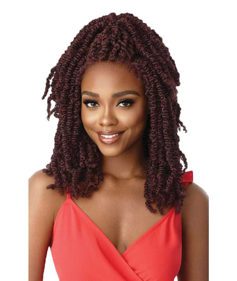 Outre X-Pression Twisted Up 4X4 Lace Front Wig - Wavy Bomb Twist 18"