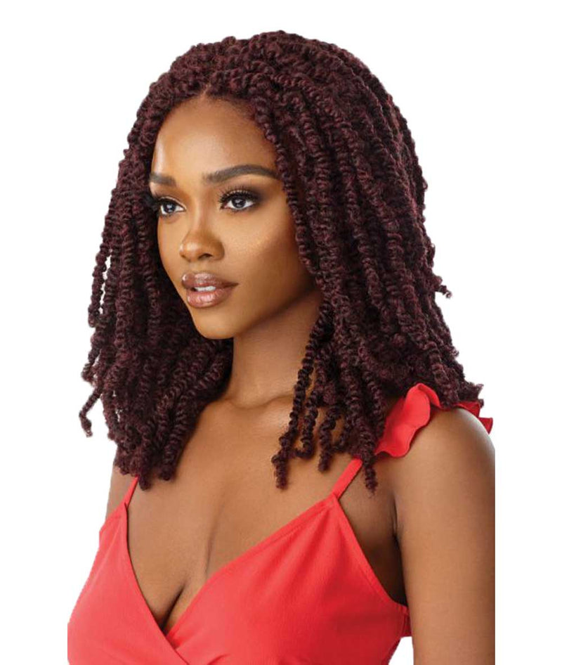 Outre X-Pression Twisted Up 4X4 Lace Front Wig - Wavy Bomb Twist 18"