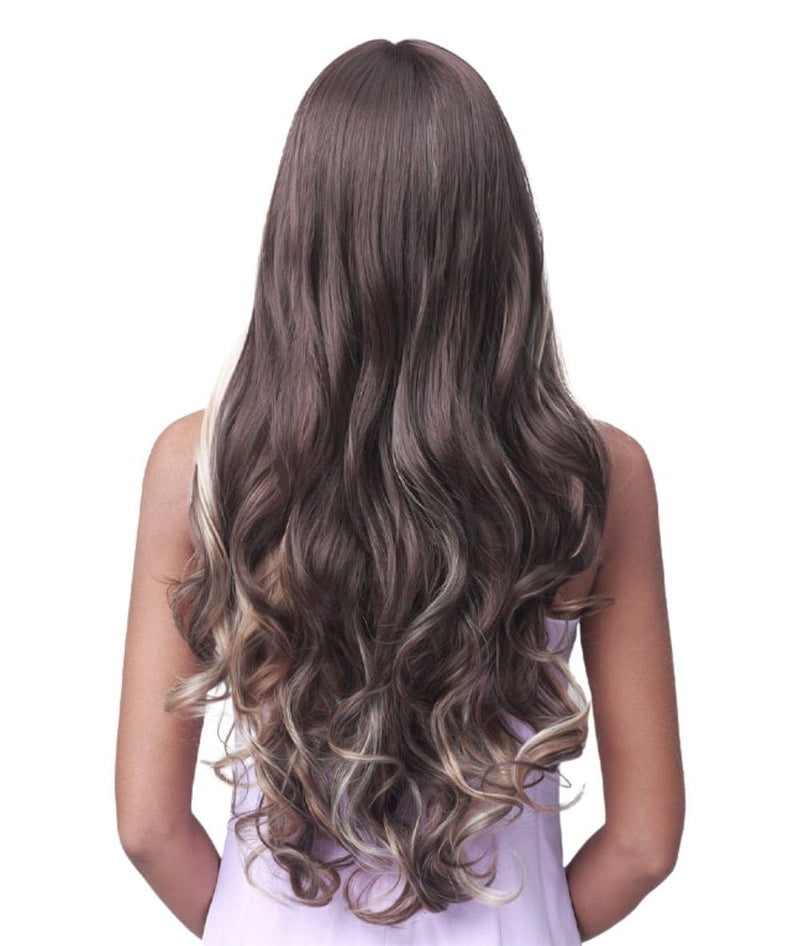 Bobbi Boss Premium Human Hair Blend Lace Part Wig - Big Curl 24"