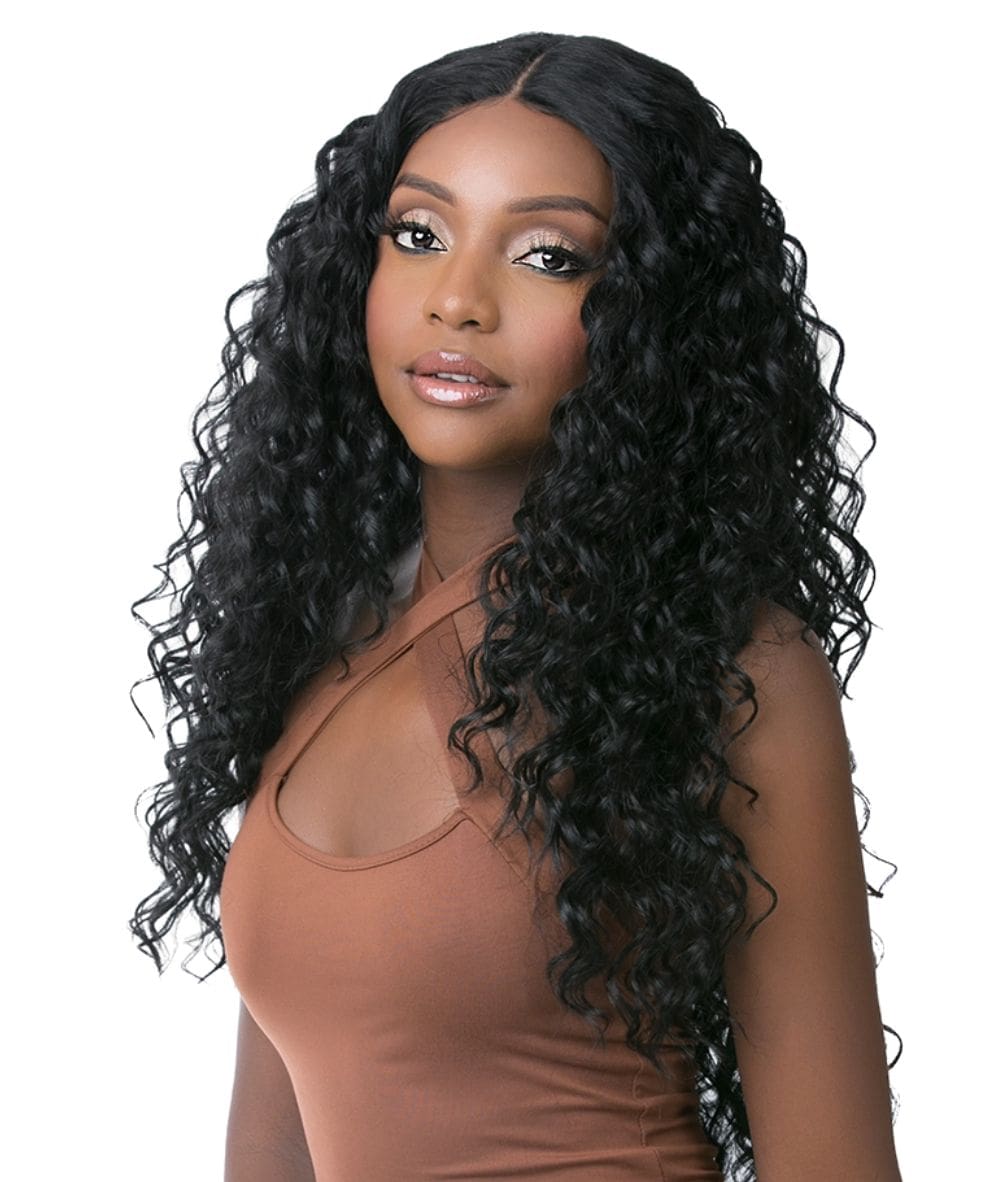 It's A Wig 5G True Hd Human Hair Premium Mix Lace Wig - Deep Wave 28"