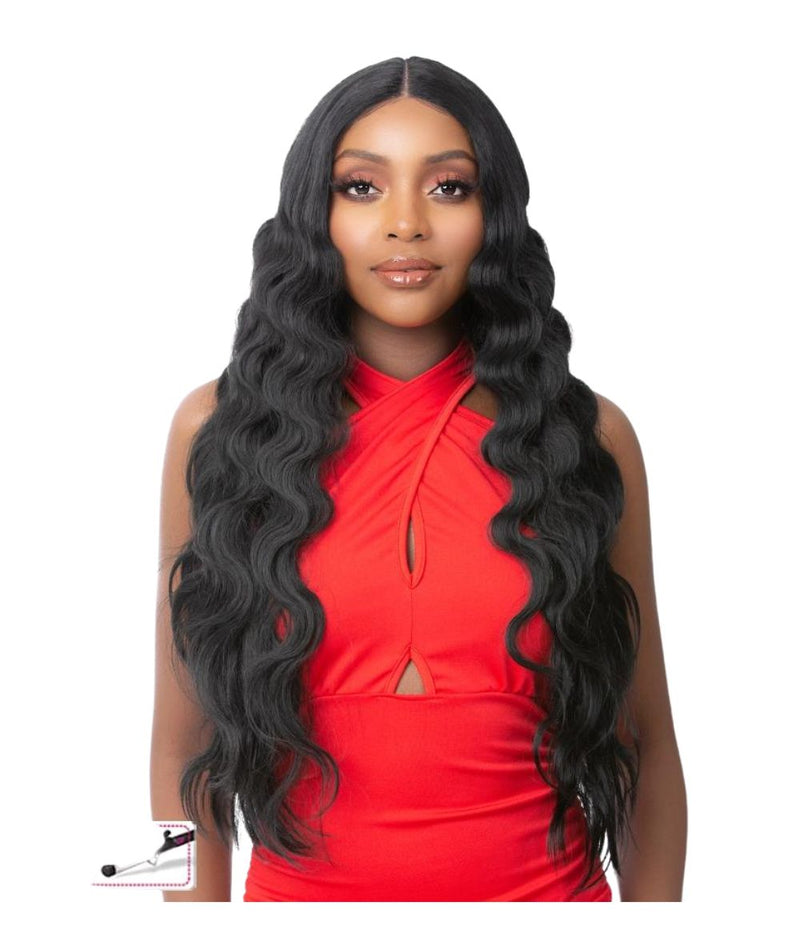 Itsawig Premium Synthetic Hd Lace Wig- Crimped Jumbo Hair 6